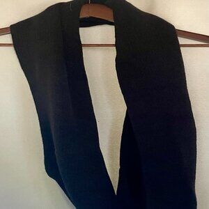 MarveLush for Layers by Lizden Black Infinity Scarf – Soft Plush Knit Loop Wrap
